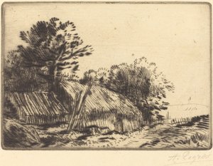 Rustikk Scene Scene rustikk. av Alphonse Legros