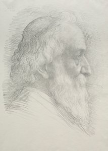 Selvportrett (10. plate) av Alphonse Legros