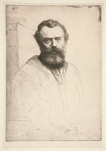 Selvportrett av Alphonse Legros