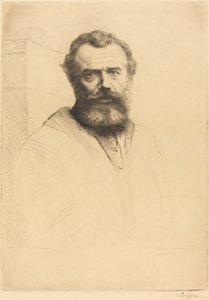 Selvportrett, 3. plate av Alphonse Legros