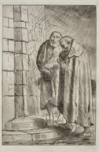 St. Pierre og St. Paul ved porten til Mr. Richard. av Alphonse Legros
