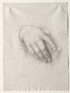 Studie av hender. av Alphonse Legros