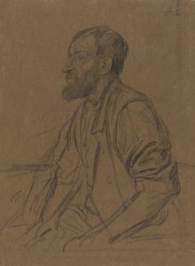 Studie av en arbeider. av Alphonse Legros