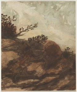 Sunset Over the Hill, siste halvdel av 1800-tallet. av Alphonse Legros