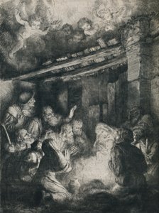 Hyrdenes tilbedelse, 1922. av Alphonse Legros
