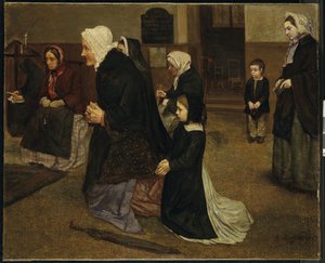 The Angelus, 1859 av Alphonse Legros