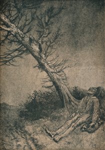 The Dying Vagabond, 1875 av Alphonse Legros