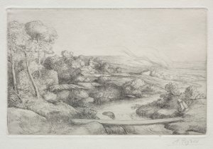 Gangbroen (La Passerelle) av Alphonse Legros
