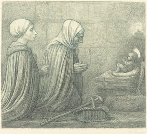 Krybben La crèche. av Alphonse Legros