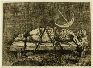 Gropen og pendelen, andre plate av Alphonse Legros