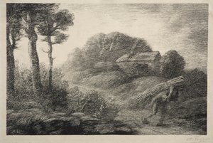 The Return of the Fagot Gatherer (andre delstat) av Alphonse Legros