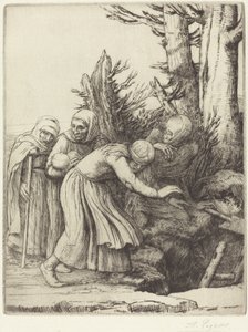 Dødens triumf: Døden forbereder en bolig for de hjemløse Le triomphe.... av Alphonse Legros