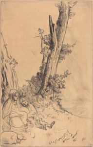 Reisende hviler Reisende hviler. av Alphonse Legros