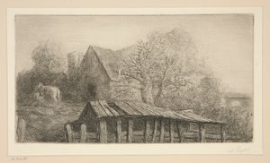 Et gammelt vertshus av Alphonse Legros