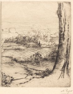Utsikt over Reeds (Coin de roseau) av Alphonse Legros