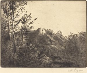 Utsikt over en gård Valoux Farm. av Alphonse Legros