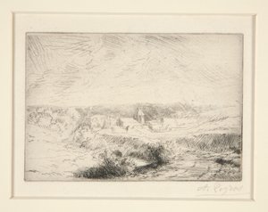 Village de Wimille, pres Boulogne (landsbyen Wimille nær Boulogne) av Alphonse Legros