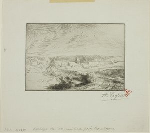 Landsbyen Wimille, nær Boulogne av Alphonse Legros