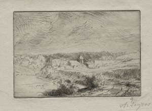 Landsbyen Wimille, nær Boulogne av Alphonse Legros