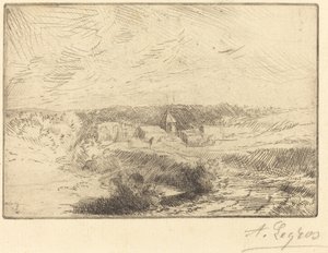 Village of Wimille, nær Boulogne Village de Wimille, pres Boulogne. av Alphonse Legros