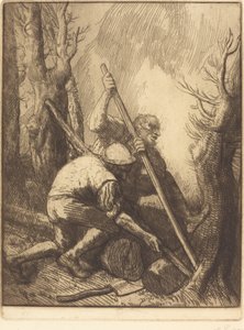 Vedhoggere, 3. plate Les bucherons. av Alphonse Legros