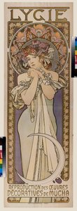 Annonseplakat for dansegruppen Lygie. Plakat av Alfons Maria Mucha (Alphonse Marie Mucha