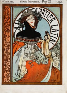 I Latinerkvarteret, 1898 av Alphonse Mucha