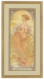 Fire årstider: Sommer, 1900 av Alphonse Mucha