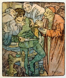 Illustrasjon av Alphonse Mucha fra "Clio" et verk av den franske forfatteren Anatole France. 1900. Mucha (1860 – 1939). var en tsjekkisk jugendmaler av Alphonse Mucha