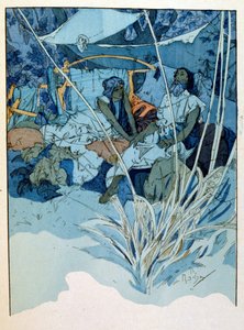 Illustrasjon av Alphonse Mucha fra "Rama" et dikt i tre akter av Paul Verola. ca. 1898. Mucha (1860 – 1939). var en tsjekkisk jugendmaler av Alphonse Mucha