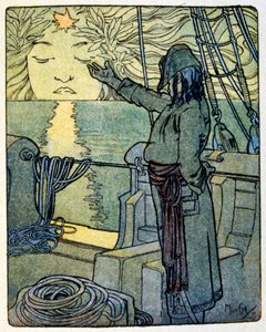 Illustrasjon av alphonse Mucha for boken 