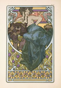 Plate 47 fra boken "Documents Decoratifs", utgitt i 1902, 1902 av Alphonse Mucha