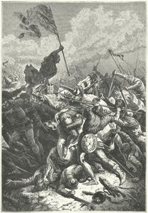 Slaget ved Bouvines av Alphonse Marie de (after) Neuville