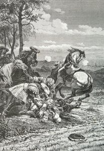 Henri de la Tour d#39;Auvergnes død i slaget ved Salzbach av Alphonse Marie de Neuville