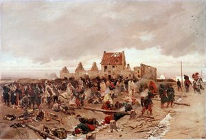 Fransk-prøyssisk krig (1870): beleiringen av Paris (maleri