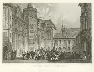 Hotel-de-Ville Bourges av Alphonse Marie de Neuville
