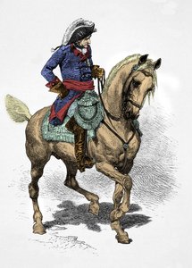 Portrett av Fredrik 2 av Preussen (gravering) av Alphonse Marie de Neuville