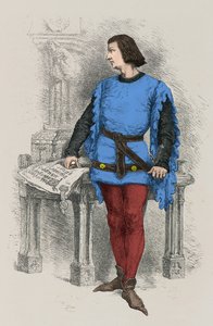 Portrett av kong Karl V den vise (gravering) av Alphonse Marie de Neuville