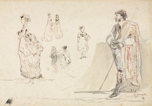 Skisser av figurer, 1869. av Alphonse Marie de Neuville