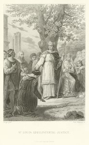 St Louis administrerer rettferdighet av Alphonse Marie de Neuville