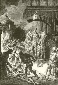 The Cid beordrer henrettelsen av Ahmed av Alphonse Marie de Neuville