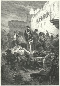 Francis, hertugen av Guise som hadde tilsyn med byggingen av forsvaret til Metz, 1552 av Alphonse Marie de after Neuville