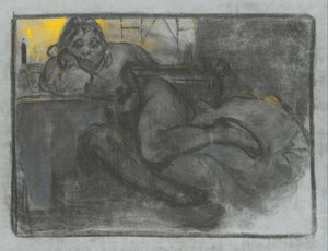 Absinth (studie av en kvinne) av Alphonse Mucha