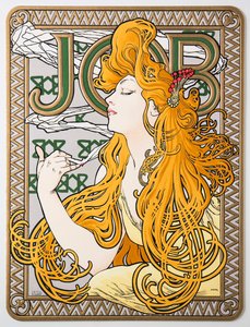 Reklameplakat for silkepapirjobben, 1897.