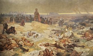 Etter slaget ved Grunwald. The Solidarity of the Northern Slavs Syklusen The Slav Epic av Alphonse Mucha
