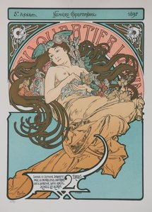 I Latinerkvarteret, 1897. av Alphonse Mucha