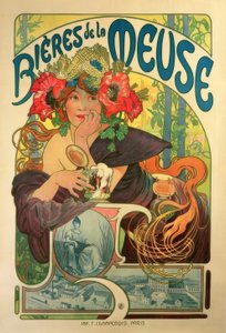 Øl fra Maas av Alphonse Mucha