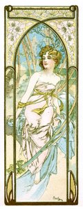 'Dagens lysstyrke', 1899 av Alphonse Mucha