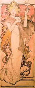 Champagne Ruinart av Alphonse Mucha