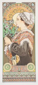 Chardon de Grève. Thistle from the Sands, 1902. av Alphonse Mucha